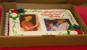 Mamie Dixon's birthday cake.